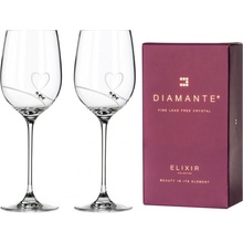 Swarovski Diamante poháre na biele víno Romance s kamínky 2 x 330 ml