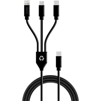 Le Cord LC1392 USB-C 3 in 1 multi, 1,2m, černý