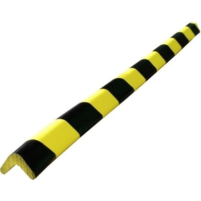 Pěnový ochranný varovný samolepicí rohový profil SoftBumpers – 750×30 mm, žluto-černá