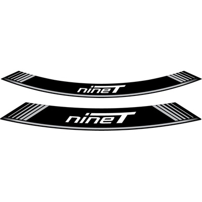 PUIG linka na ráfik R NINE T 9133P strieborná linky na ráfik - sada 8ks