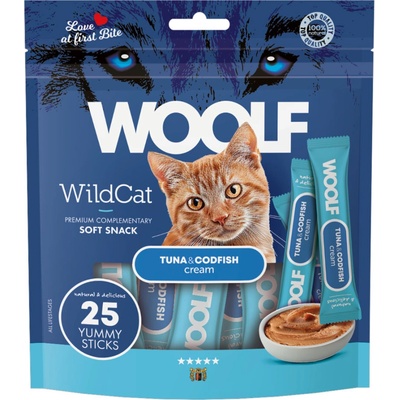 WOOLF Snack WOOLF WildCat Cream Regular Tuna&Codfish 25 x 14 g