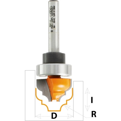 CMT Orange Tools CMT C965B Profilová fréza čelní, ložisko - Profil E R4,76-6,35 D34,9x18,5 S=8 HW