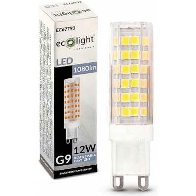 ECOLIGHT LED žárovka G9 - 12W - 1080lm - 6500k - studená bílá EC20756 – Hledejceny.cz