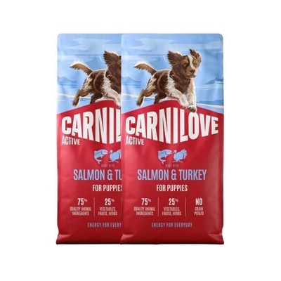 CarniLove Active Dog Salmon & Turkey Puppies 2 x 12 kg