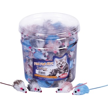 Image 1 of Nobby Pluschmaus, bunt - играчка плюшена мишка 5 см