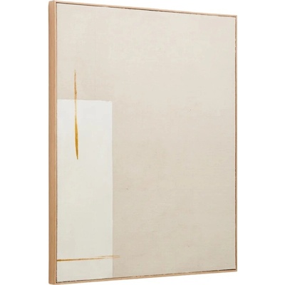 Béžový abstraktní obraz Kave Home Salin 100 x 80 cm