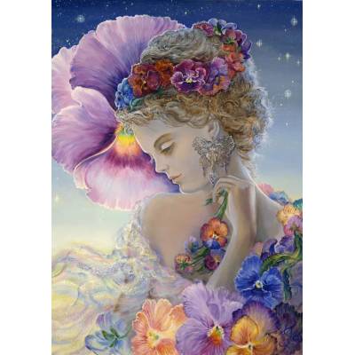 Grafika - Puzzle Josephine Wall: Pansy III / 0348 / - 1 000 piese