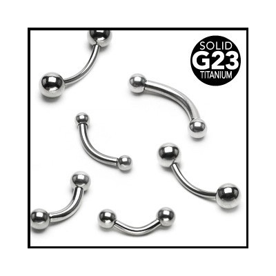 Šperky eshop Titánový piercing do obočí s kuličkou O16.06 x