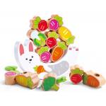 Hape Дървена играчка Hape - Зайче, за баланс и нанизване (H0526)