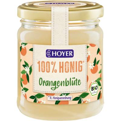 HOYER Bio med z pomerančových květů 250 g
