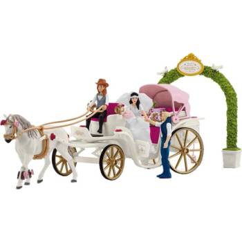 Schleich Игрален комплект Schleich - Сватбена карета (42641-72007)