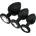 SuperLove Jewel Silicone Butt Plugs Training Kit Black-Clear
