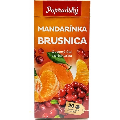 Baliarne obchodu Popradský ovocný čaj Mandarínka brusnica 40 g
