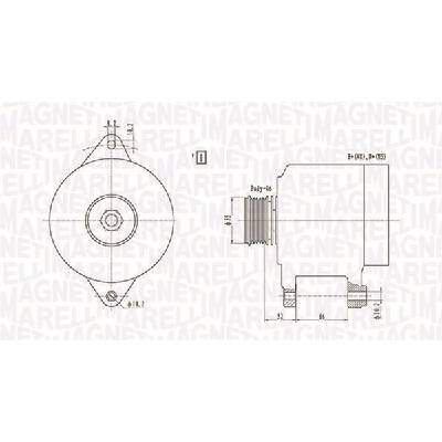 Alternátor MAGNETI MARELLI 063731157010