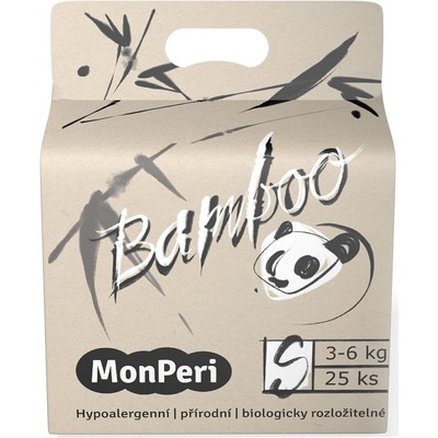 MonPeri 3-6 kg Eco Bamboo S 25 ks