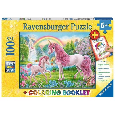 Ravensburger Magičtí jednorožci + omalovánky 100 dílků