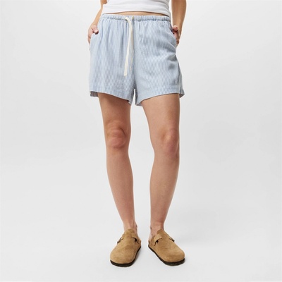 Jack Wills Къси панталони Jack Wills Linen Shorts - Blue Stripe
