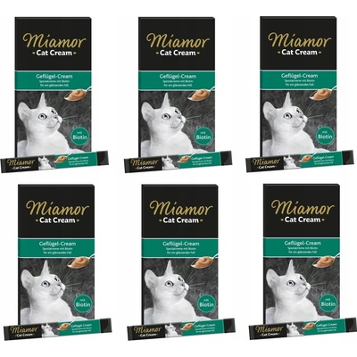 Miamor Cat Cream hydinový krém 6 x 15 g
