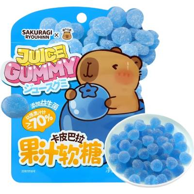 Baiwei & Disney Sakuragi Capybara Blueberry Juice Gummy 32 g
