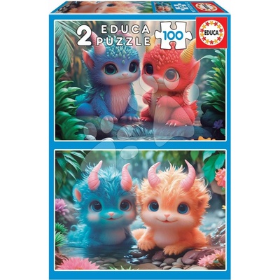 Educa Cute Monters 2x100 dielov od 6 rokov