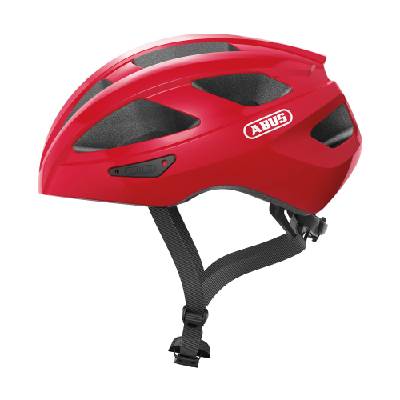 road bike helmet Macator - sporty bike helmet for beginners - also for pigtail wearers - for women and men - red, size S - 87221