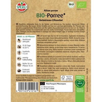 Sperli Bio pórek