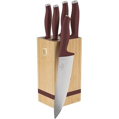 Berlingerhaus BH 2972 se stojanem Bamboo Leonardo Collection 6 ks