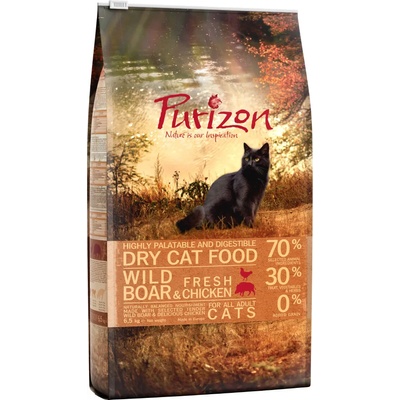 Purizon Икономична опаковка: Purizon суха храна за котки - Adult с глиган (2 x 6, 5 кг)