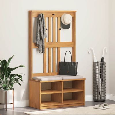 vidaXL L Дърво за антре SANDNES 87x40x159, 5 cm масивна дървесина бор (4010487)