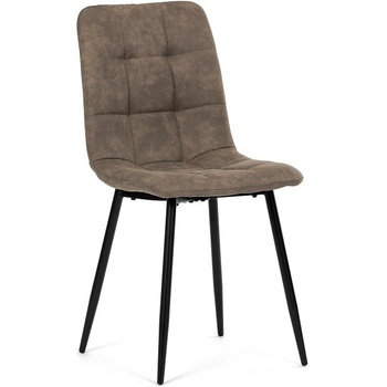 Autronic CT-281 BR3 hnědá látka nohy černý kov