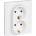 Legrand Двоен контакт шуко niloe 16a бял (m0191000)