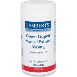 LAMBERTS ЛАМБЕРТС ЗЕЛЕНОУСТА МИДА ЕКСТРАКТ 350 МГ 90 ТАБЛ / LAMBERTS GREEN LIPPED MUSSEL EXTR. (SEATONE)350mg 90TABS