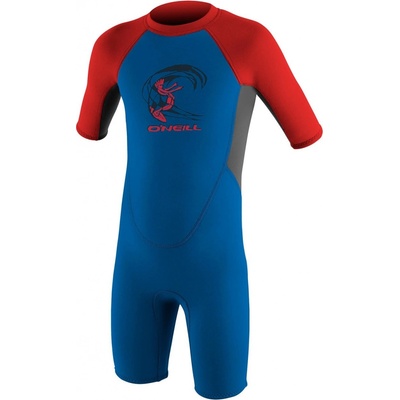 O'Neill Toddler Reactor Boys II 2 mm Back Zip S/S ocean/graphite/red