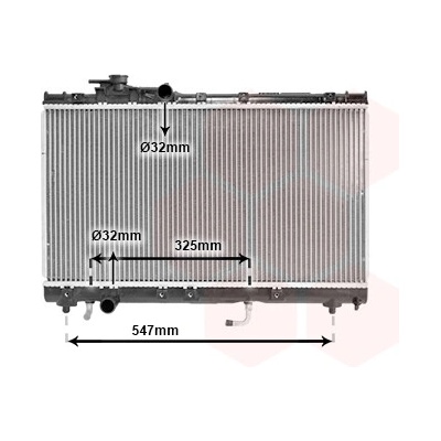 Chladič vody pro motor VAN WEZEL 53002350