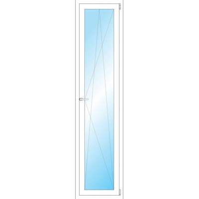 OKNA HNED Plastové okno 50x208 cm bílé otevíravé a sklopné pravé