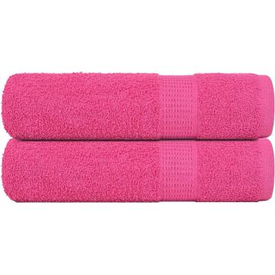 vidaXL Кърпи за душ FROGN 2 бр Розови 70x140 см 360 gsm (137049)
