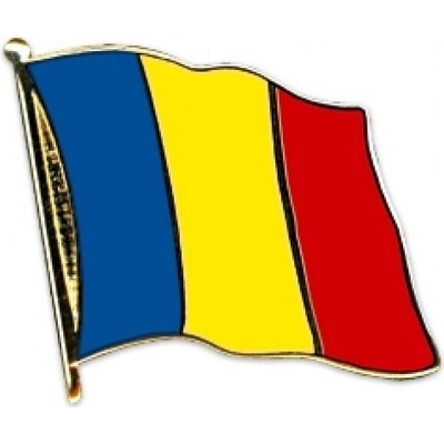 Odznak (pins) 20mm vlajka Rumunsko - farebný