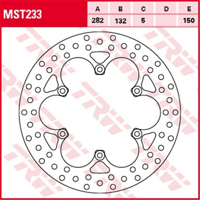 Zadný brzdový kotúč TRW / Lucas Yamaha GTS 1000 1993 -