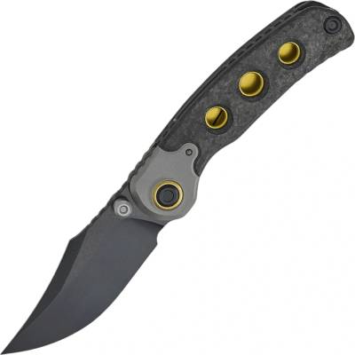 Kizer PIONEER M390, Stonewashed + DLC-Ultra, Ti & Marble CF ZX-FK03A1