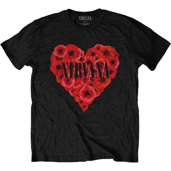 Nirvana Риза Poppy Heart Unisex Black L (NIRVTS46MB03)