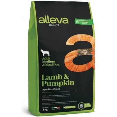 Alleva Natural Adult Medium-Maxi Lamb & Pumpkin 2 kg