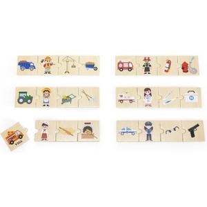 Viga Toys Образователен пъзел Viga Toys - Професии, по Монтесори, 24 части (2023120065) - baby