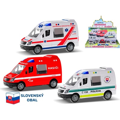 Mikro trading Auto záchranářské na setrvačník 12 cm slovenský design