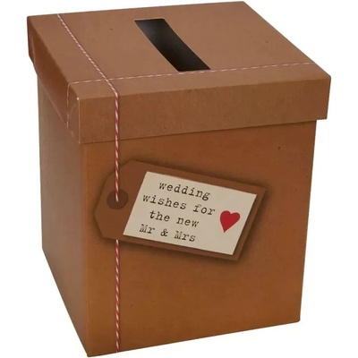 Svatební box na dary Just My Type 21x25x22 cm