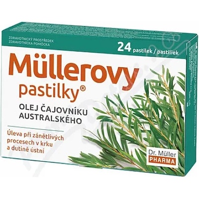 Dr. Müller Müllerove Pastilky s OLEJOM ČAJOVNÍKA AUSTRALSKEHO 24 ks