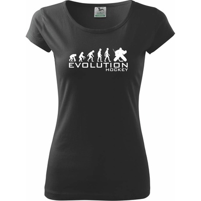 Evolúcia Hockey brankár Pure dámske tričko Čierna