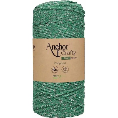 Anchor Crafty fine Metallic 504 Zelená