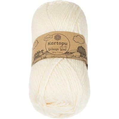 BELLATEX Melange Wool 100 g – 025 smotanová