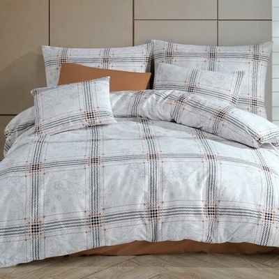 BedTex bavlna obliečky Quatre biela 140x200 70x90