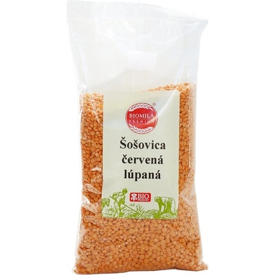 Biomila Červená šošovica lúpaná celá BIO 0,5 kg